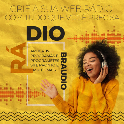 Streaming Rádio Completa, Painel Br Áudio + Site + App 