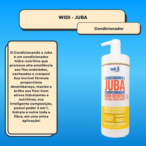 Widi Care Condicionando A Juba Condicionandor 1l