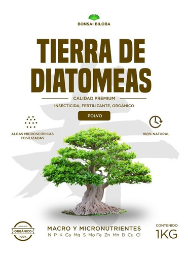 1 Kg Tierra De Diatomeas Insecticida-fertilizante Orgánico. 