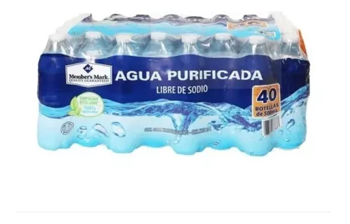 Agua Purificada 40 Piezas C/u 500ml Member´s Mark®