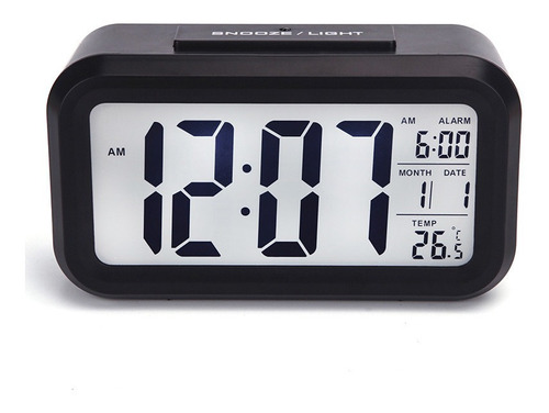 Reloj Digital Alarma Numeros Grandes Fechador Luz Led Colore