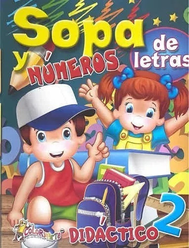 Sopa De Letras Y Números 2 - Libro Infantil Didáctico