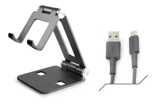 Soporte Celular + Cable Cargador Type-c A Usb A Tgw