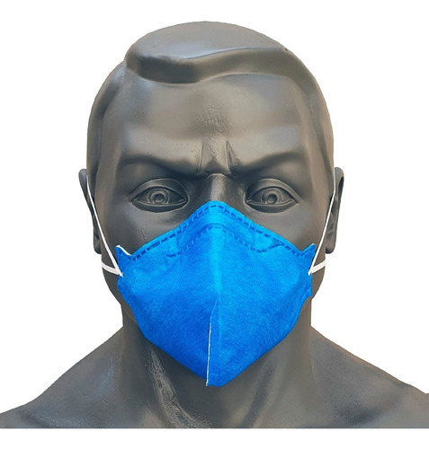 Imagem 5 de 8 de Kit 30 Máscaras N95 Proteção Respiratória Pff2 - Azul