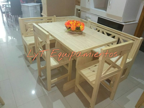 Comedor Esquinero Rinconero  En Madera Maciza!!!