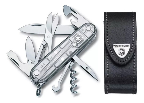 Cortaplumas Victorinox Climber Silvertech 14 Usos + Funda.