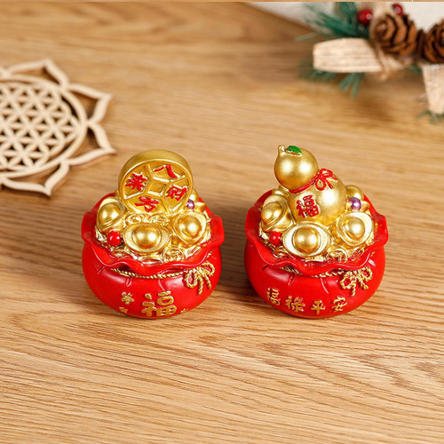 2 Bolsa De Oro Feng Shui Chino Tradicional Vestido De Moneda