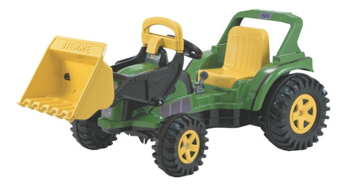 Caminhão Eletrico 12v Brinquedo Com Pá Para Menino E Menina Cor Verde