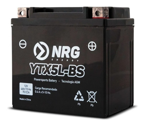 Bateria Moto Ytx5l-bs Nrg