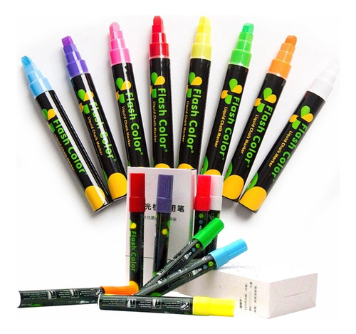 Plumones Para Pizarra Publicitaria Led, Vinil