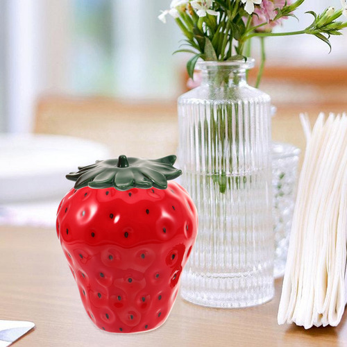 Frasco Cerâmico Selado Para Chá Em Forma De Morango Desktop