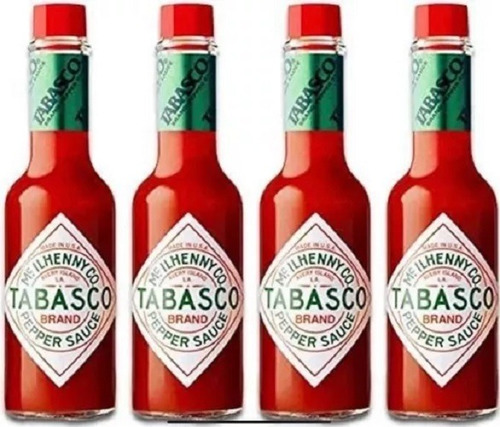Salsa Tabasco Mc Ilhenny Con 4 Piezas De 60 Ml