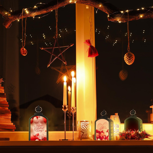 Baquler 6 Pcs Valentín Día Velas Velas Sublimación Vela Vela