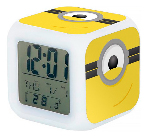 Reloj Despertador Digital Minions Con Alarma
