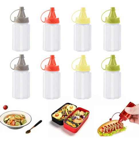 Nuevo 8 Botellas De 30 Ml, Minibotellas De Salsa De Tomate