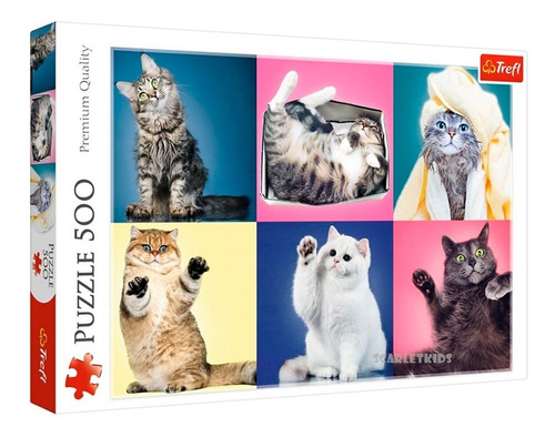 Puzzle Rompecabezas 500 Piezas Trefl Cats Kittens Scarlet