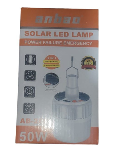 Ampolleta Led Recarga Solar 50w