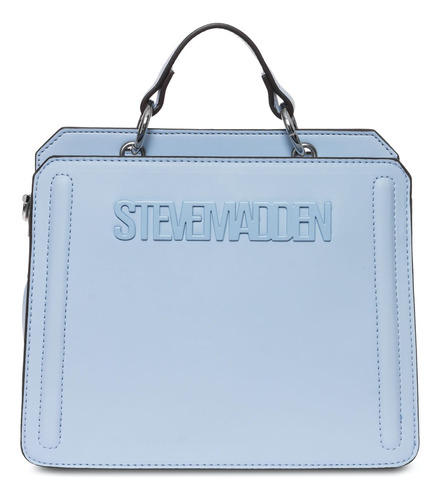 Bolsa Bevelyn Steve Madden Dama Acabado de los herrajes Niquel Color Azul Color de la correa de hombro Azul Diseño de la tela Liso