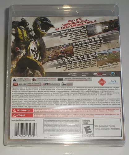 Jogo Mxgp The Oficial Motocross Videogame Para Ps3 - Bandai Namco - Outros  Games - Magazine Luiza