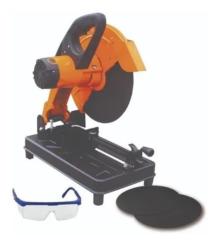 Imagen 3 de 8 de Sierra Cortadora Sensitiva Lusqtoff 355mm Cm-14k 110v/220v