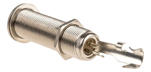 Par De Conectores Switchcraft Jack Plug Trs Rosca Larga 152b Color Plateado