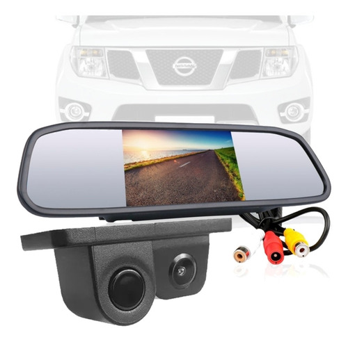 Kit Estacionamento Sensor Camera Retrovisor Lcd Frontier