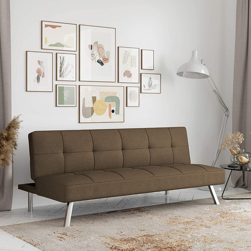 Sofa Convertible A Futon Color Java Marca Serta