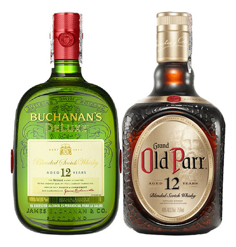 Pack X2 Buchanan´s Deluxe 12 Años + Old Parr 12 Años Whisky