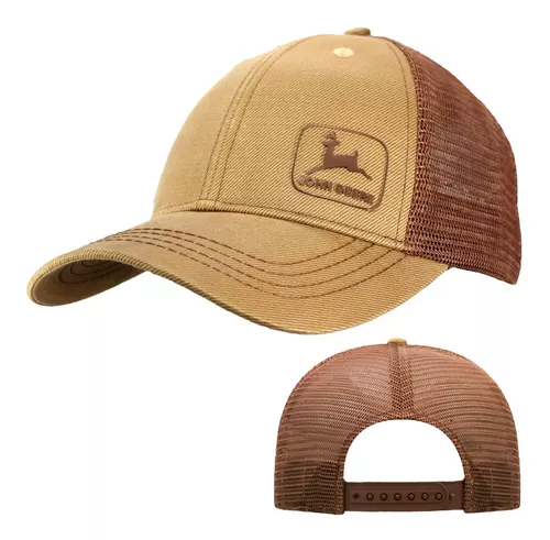 John Deere Gorra de béisbol de malla Oilskin Trucker - Brown-Os, Marrón