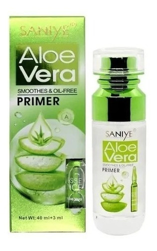 Saniye Primer Aloe Vera Humectante Libre Aceite + Ampolleta
