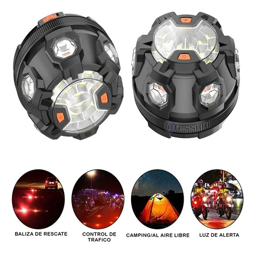 Lampara De Carretera Baliza 360 Luz De Señalización Vías