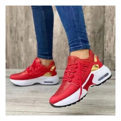 Nike huarache mujer rojos hotsell