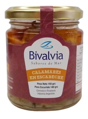 Calamar En Escabeche X170g Bivalvia