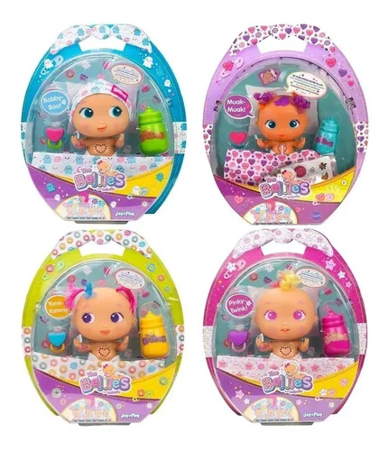 The Bellies Bobby Boo Muak Yummi Pinky Pack 4 Piezas Famosa