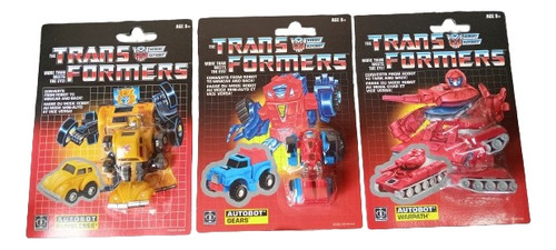 Transformers G1 Vintage Bumblebee, Gears Y Warpath