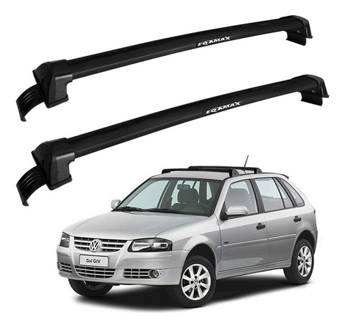 Barras De Techo Eqmax New Wave Volkswagen Gol G3 Y G4 Negro