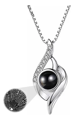 comprar Collar Te Amo Con 100 Idiomas Dije Gota De Aguade Plata 925