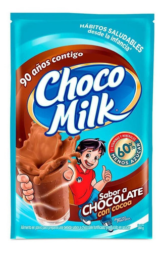 Chocolate En Polvo Choco Milk 60% Menos Azúcar 280 G
