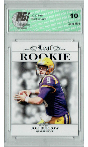 Joe Burrow 2020 Leaf Exclusive 2 Solo Tarjeta De Novato Hech