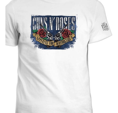 Camisetas Guns And Roses Rock Estampadas Hombre Mujer Ink