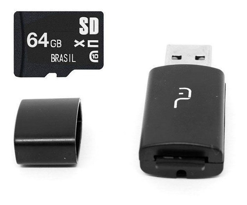 Cartão De Memória E Pendrive 64gb C/ Adaptador Sd Multilaser