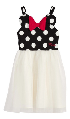 Vestido Minnie Mouse Disney De Moda Para Niñas