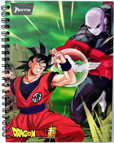 Cuaderno Grande Dragon Ball Super Goku Jiren 80 Hojas