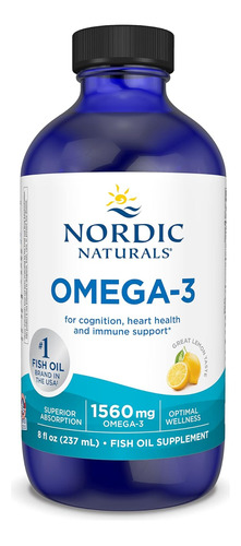 Omega 3 Cognicion Salud Cardiaca Inmunologico 1560 Mg 237 Ml