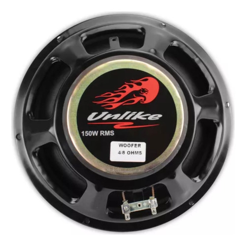 4 Falantes Unlike - Woofer 10'' 150w Rms 6.5 Ohms - Unf101