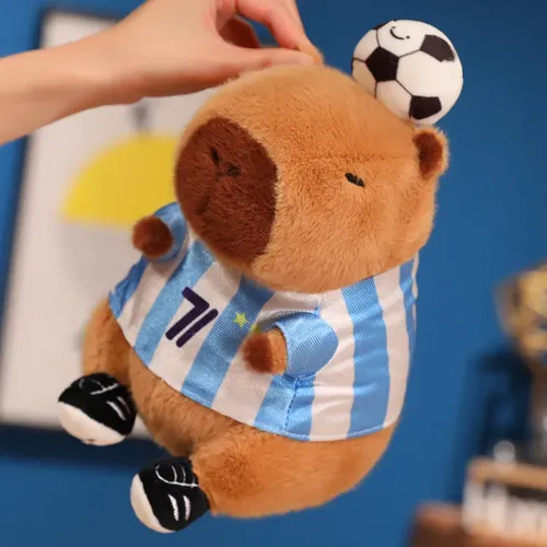 Peluche Capybara De Baloncesto De 23 Cm, Suave Y Pesado (170 G), Ideal Para Decorar Dormitorios Y Regalar