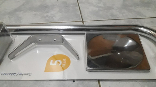 Imagen 4 de 4 de Accesorios Para Baños 5 Pzas Acero Inoxidable Griven
