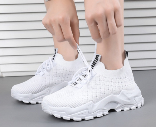 Zapatos Casuales Cómodos Con Plataforma De Moda Para Mujer