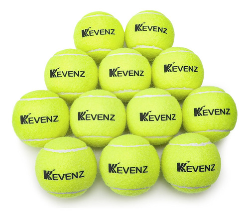 Kevenz 12-pack Green Advanced Training Tennis Balls,pelota D