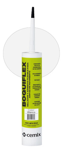 Boquiflex Sellador Y Adhesivo Flexible - Blanco